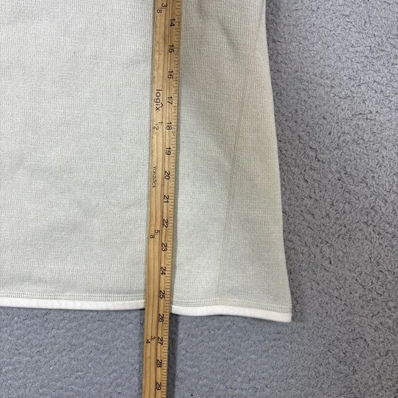 Patagonia Better Sweater Womens Large 1/4 Zip Pullover Off White Fleece Outdoors - Picture 6 of 9